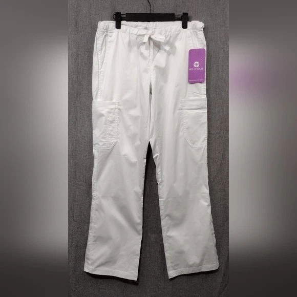 Novo com etiquetas Med Couture cintura média cordão esfoliante de carga feminino S branco retrô anos 90 Y2K - Imagem 1 de 4