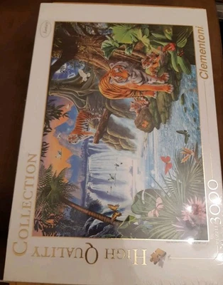 Clementoni Fantasy TIGER'S FAMILY 3000 Piece High Quality Jigsaw Puzzle NEW RARE - Image 1 of 4