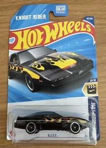 Hot Wheels K.I.T.T. Knight Rider Pontiac Trans Am HW Screen Time Long Card USA - Bild 1 von 1