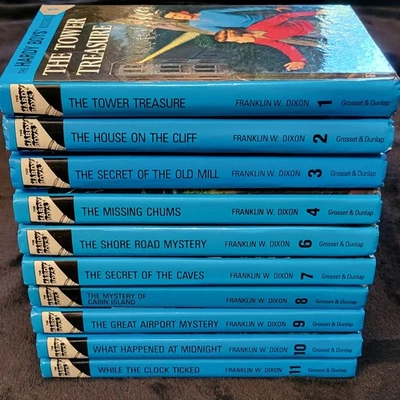 Lot of 10 Hardy Boys Glossy Flashlight Hardcover Books by Franklin W. Dixon Foto 1 de 4
