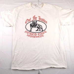 Out For Justice NYHC T Shirt Hardcore Mindforce Sunami Bulldoze Hatebreed Sz L - Picture 1 of 6