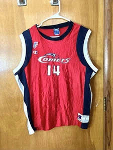 Champion WNBA Houston Comets Cynthia Cooper #14 Jersey Men’s L Red Rare Vintage - Picture 1 of 11