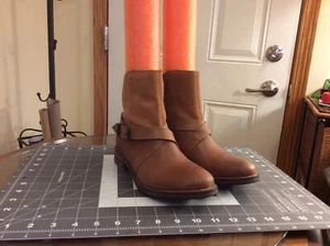 Wolverine Brown Leather/Suede Ankle Boots Pearl Moto  Women's Size 6 W40088 - Picture 1 of 12