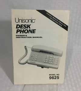 TÉLÉPHONE DE BUREAU UNISEXE MODÈLE # 9625 MANUEL D'INSTRUCTIONS DU PROPRIÉTAIRE - Photo 1 sur 2