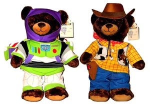 Costruisci un orso Buzz Lightyear Woody il cowboy a tema 15 pollici Teddy Set Toy Story HTF - Foto 1 di 1