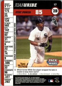 2005 Topps Pack Wars Baseball Card #17 Juan Uribe 