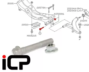 Lower Suspension Arm Front Bolt Kit Fits: Subaru Impreza 92-14 WRX STi RA - Picture 1 of 1