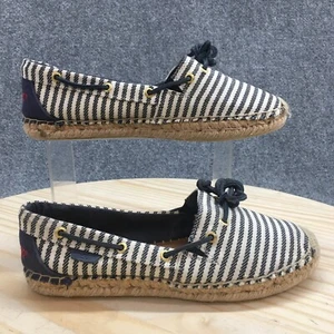 Sperry Top Sider Shoes Womens 8 M Katama Marinier Stripe Espadrilles Blue Low - Picture 1 of 15