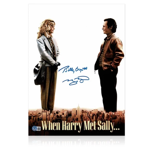 Billy Crystal & Meg Ryan Signed When Harry Met Sally Poster Cover