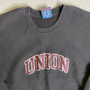 Union College MV Sport Pro-Weave Sweater Mens 2XL XXL Black Crewneck NCAA - Picture 1 of 11