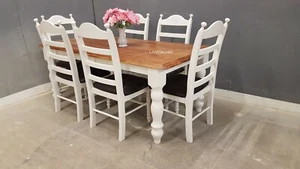 Gorgeous 6ft x 3ft Table & 6 Chair Set - Uk Delivery available - Picture 1 of 12