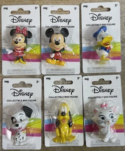 Set Of Disney Collectible Mini Figures 6 New 3” Tall Ages 3+ - Picture 1 of 4
