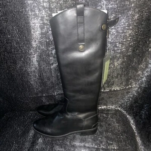 Sam Edelman Wide Calf Penny Leather Riding Boot Black SZ 6M - Picture 1 of 6