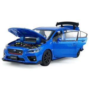 1:32 Subaru WRX STI Model Car Diecast Toy Vehicle Boys Toys for Kids Gifts Blue - Picture 1 of 13
