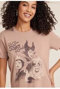 Disney's Villains, "It's Fun Being Bad" Graphic t-shirt - Pink- XL GREAT GIFT!! - Picture 1 of 5