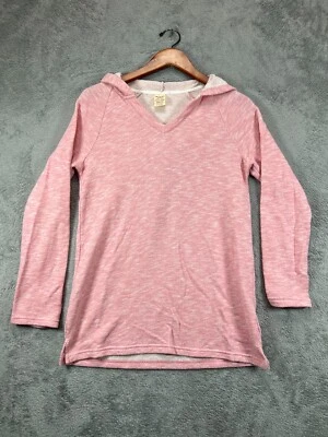 Womens Hoodies Medium Pink Heather Faded Glory Sweatshirt Long Sleeve Ladies - Image 1 of 4