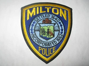 MILTON MASSACHUSETTS POLICE PATCH - Picture 1 of 1