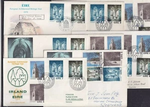 Irland 1975 Europäisches architektonisches Erbe Wahl FDC Erster Tag Cover - Bild 1 von 4