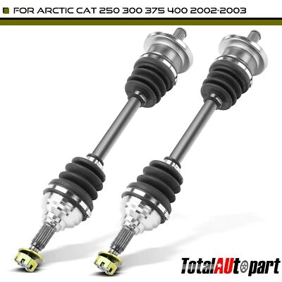 2x Conjunto de eje CV para Arctic Cat 250 300 375 400 02-03 500 delantero izquierdo y derecho Foto 1 de 4