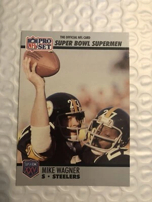 1990 NFL Pro Set Super Bowl XXV Limited Edition Mike Wagner Pittsburgh #114🖤💛 - Image 1 of 4