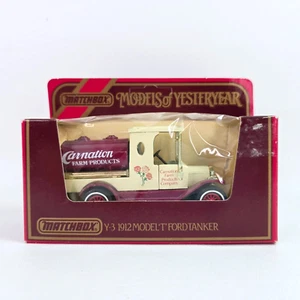 1984 Matchbox Models of Yesterday Carnation Farm Products Y-3 1912 Ford Model T - Picture 1 of 14