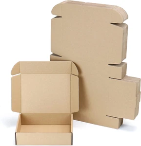 25-Pack 8X6X2 Inch Small Shipping Boxes, Corrugated Packaging - Picture 1 of 12