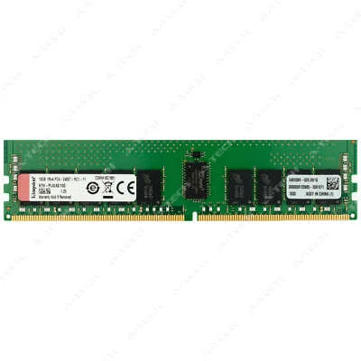 Kingston 16GB DDR4 2400 MHz PC4-19200 RDIMM Server Memory RAM (KTH-PL424S/16G) - Image 1 of 2