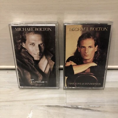 Michael Bolton Timeless The Classics & Time Love & Tenderness 2 Cassette Lot - Image 1 of 4