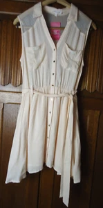 A. Peach Cowgirl Clad Company Damen M Strampler Neu mit Etikett Netz Akzente Schnalle Häschen Rodeo - Bild 1 von 16