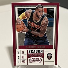 2017-18 Panini Contenders Draft Picks Season Variation LeBron James #36
