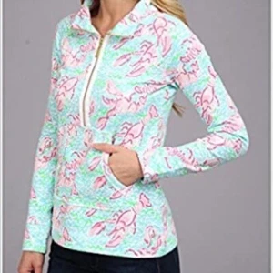 Lilly Pulitzer Original Hummer Roll Skipper Langarm Neuheit Popover Gr. XS - Bild 1 von 16