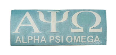 Greek Letters - Fraternity Sorority Custom Decal Vinyl Laptop Decal Bumper Stick - Image 1 of 4