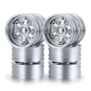 4PCS Metall Rückseite Felgen Teile für 1/14 Tamiya Tractor Truck RC Car - Bild 1 von 12