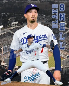 Los Angeles Dodgers Lithograph print of Blake Snell 2024 - Picture 1 of 1