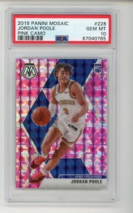 Jordan Poole 2019 Panini mosaico rosa camuflaje #228 PSA 10 - Imagen 1 de 1