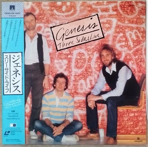GENESIS Laserdisc Three Sides Live Concert JAPAN LD OBI  K78L-5014 - Bild 1 von 3