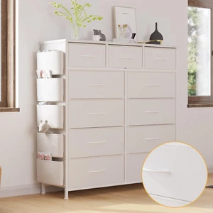 Dresser for Bedroom with 11 Drawer, Dressers & Chests of Drawers with Side Pocke - Picture 1 of 10