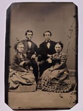 Antique Tintype Photo Civil War Couples Lovely Pretty Ladies & Handsome Men