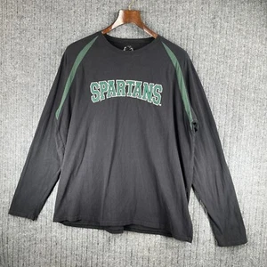 Michigan State Spartans Football Shirt Erwachsene XXL schwarz Langarm Crew Pullover - Bild 1 von 18