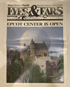 Walt Disney World Eyes And Ears Cast Newspaper Oct 1 1982 Epcot Grand Opening - Picture 1 of 3