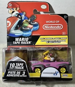 World Of Nintendo Mario Kart 8 Wario Tape Racer Jakks Pacific 2016 Plastic - Picture 1 of 8
