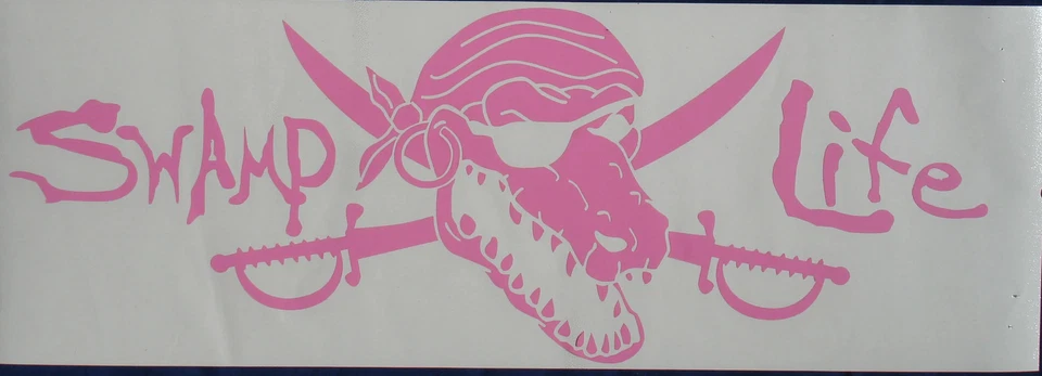 Swamp Life Gators UF University of Florida Gator Skull car window decal sticker - Image 1 of 4