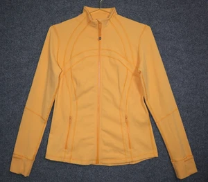 Lululemon Jacket Women 12 Pale Orange Define Full Zip Mock Neck Athleisure - Picture 1 of 7