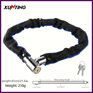 Xunting Fahrrad Kettenschloss mit leichterem Gewicht und stärkerer Sicherheit, Diebstahlsicherung - Bild 1 von 24