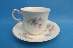 Vintage Used Queen’s Fine Bone China Made in England Rosina China Teacup Saucer - Picture 1 of 12