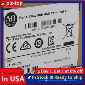 Allen Bradley 2711R-T7T PANELVIEW 800 7-INCH HMI TERMINAL 2711RT7T - Picture 1 of 4