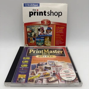 The Print Shop Version 20 By Broderbund Windows PC 2 Disc + Bonus - Picture 1 of 10
