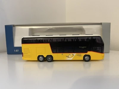 Rietze Bus Modell 65326 Neoplan Skyliner Postauto Schweiz Graubünden H0 OVP 1:87 - Bild 1 von 4