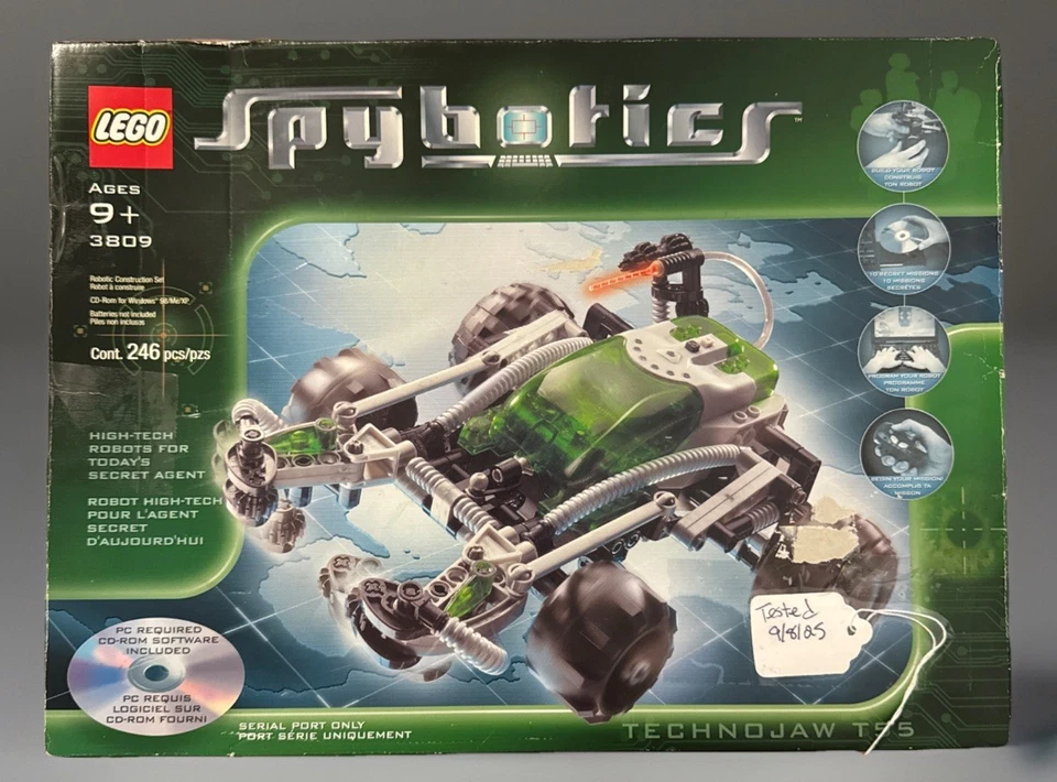 Retired LEGO Spybotics: Technojaw T55 #3809 With 246 Pieces - Tested & Vintage. - Image 1 of 4