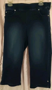 "Gloria Vanderbilt" Womens Capri Pants, Size 6, Dark Blue Jegging - Picture 1 of 5